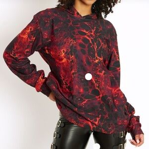 Blackmilk I Bleed Lava Hoodie Sweater